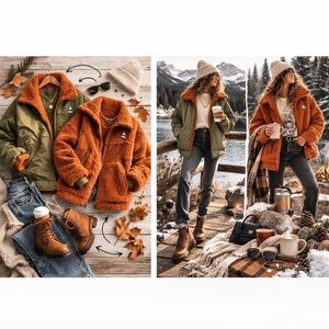 Burton Reversible Sherpa Jacket Womens Medium Cozy Teddy Fleece